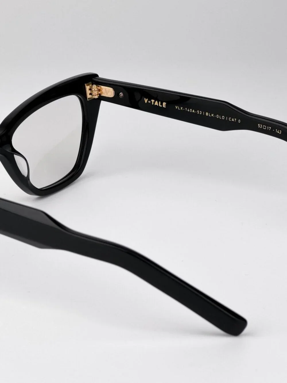Valentino V-TALE VLX-140 A Cat Eye Eyeglasses – Shiny Black